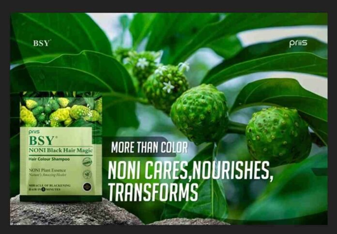 BSY Noni Hair Color Shampoo, 5 minute hair color, instant hair dye, ammonia-free hair color, quick hair color, Noni shampoo, viral hair product, hair dye alternative