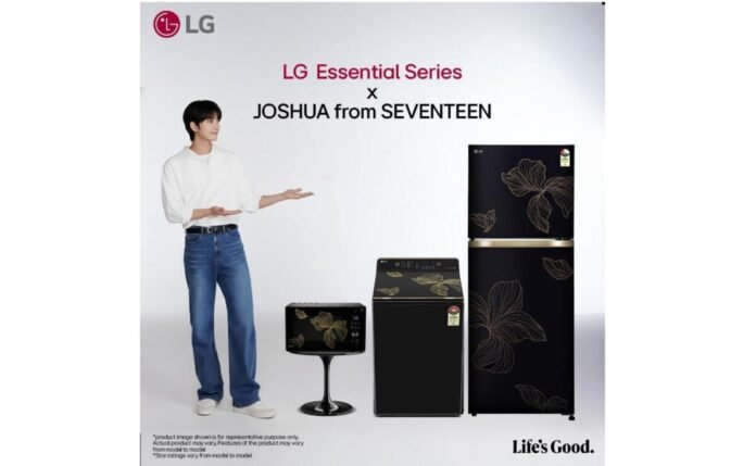 JOSHUA LG India, SEVENTEEN JOSHUA LG, LG Essential Series India, K-pop star LG campaign, Joshua Hong India ad