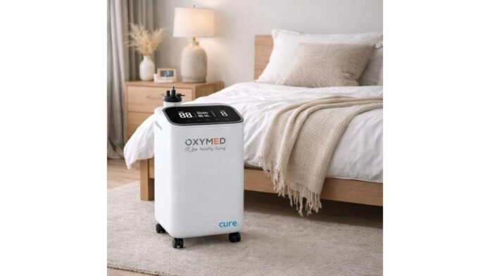 Oxymed Cure 5 LPM, affordable oxygen concentrator, Oxymed India, oxygen therapy