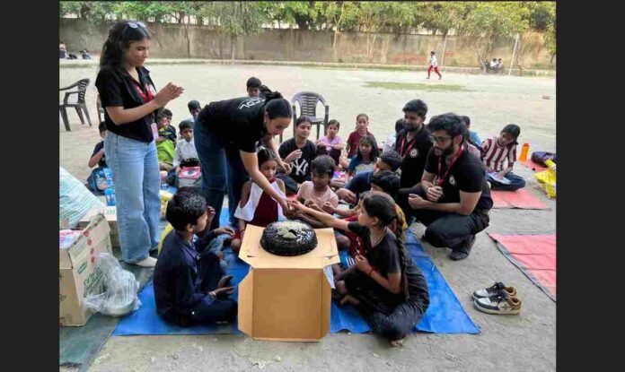 ICCPL Foundation, Parkshala Noida, April birthday celebration, Rahat With ICCPL, CSR initiative Noida, child welfare campaign