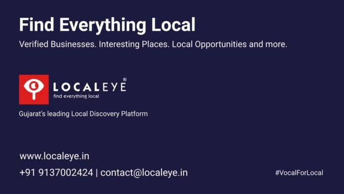 Localeye.in, hyperlocal discovery platform, Gujarat local business platform, local SEO India, trusted local businesses, Ahmedabad business search, digital local discovery