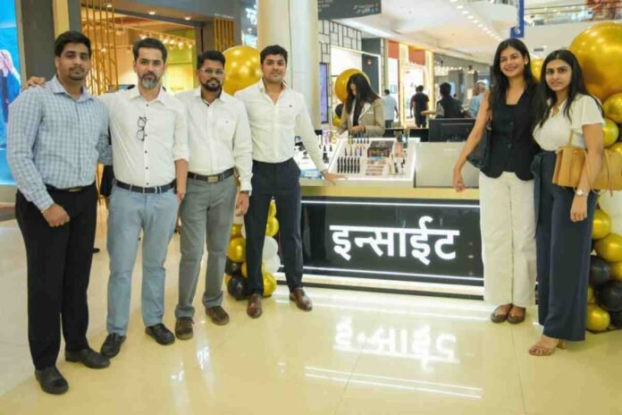 Insight Cosmetics Thane, Lake Shore Mall kiosk, beauty kiosk India, Insight Cosmetics launch, vegan beauty products India