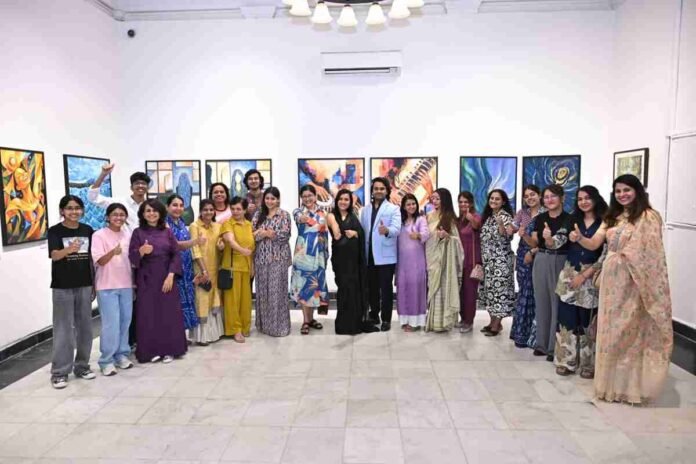 Emerging Visions exhibition, Bikaner House art exhibition, NIFA art exhibition Delhi, contemporary art Delhi, Bikaner House Main Gallery