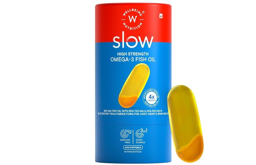 Best Omega-3 Supplements In India For Absorption: Triglyceride Vs Ethyl-Ester Form (2026) 3 3. Wellbeing Nutrition – the concentrated triglyceride variant